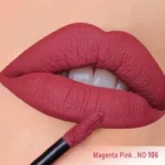 رژ لب مایع مخملی مات سرژه کد 106 (Magenta Pink) - تصویر 2