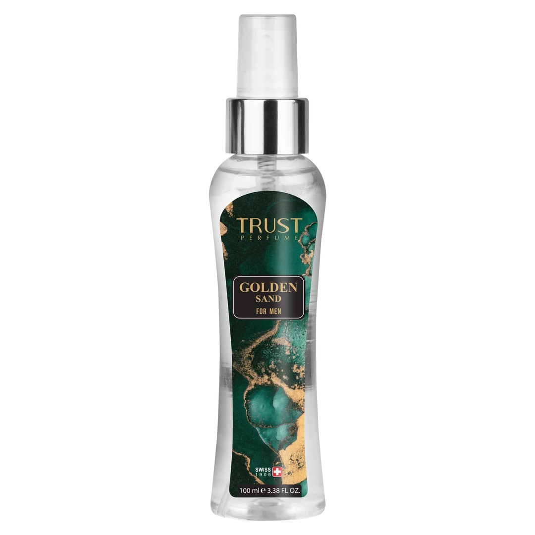 بادی میست مردانه تراست مدل Golden Sand با حجم 100 میل بادی میست مردانه تراست مدل Golden Sand با حجم 100 میل