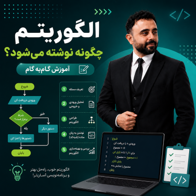 الگوریتم چگونه نوشته می‌شود؟ آموزش گام‌به‌گام