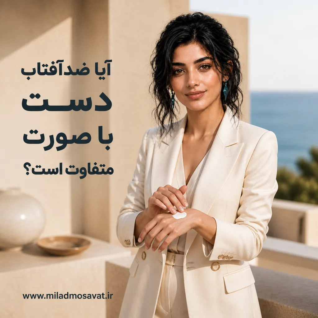 آیا ضدآفتاب دست با صورت متفاوت است؟ - مهرو بزرگکهر