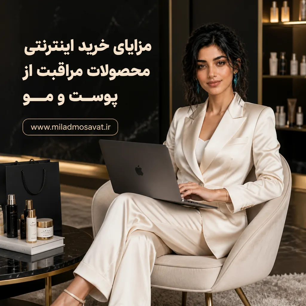 مزایای خرید اینترنتی محصولات مراقبت از پوست و مو - مهرو بزرگکهر