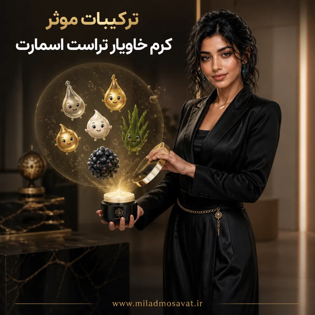 ترکیبات موثر کرم خاویار تراست اسمارت - مهرو بزرگکهر