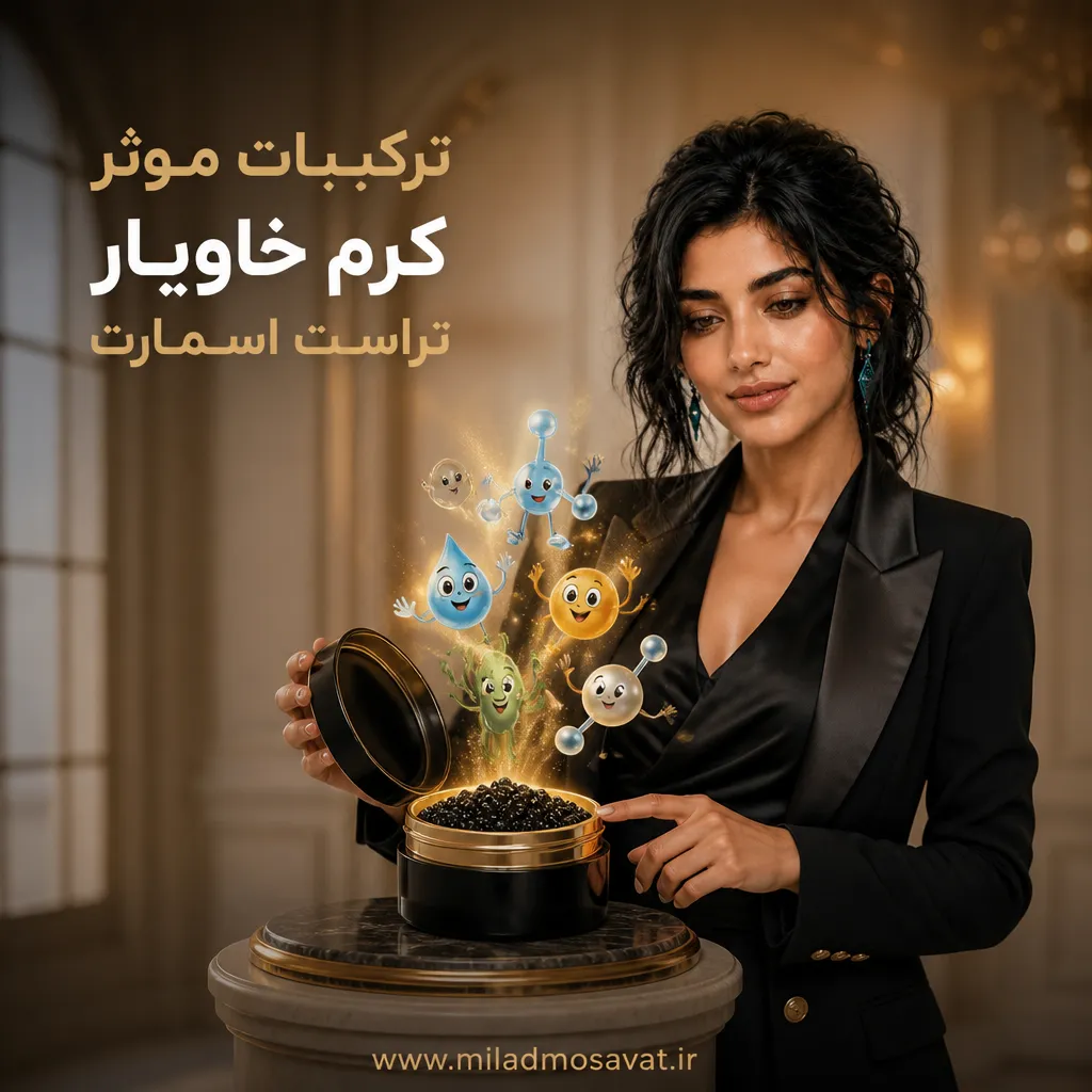 ترکیبات موثر کرم خاویار تراست اسمارت - مهرو بزرگکهر