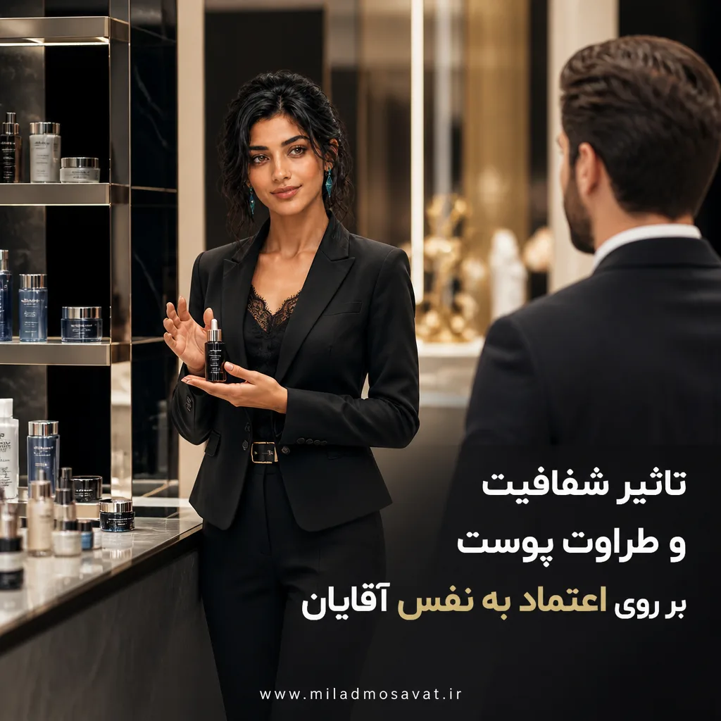 تاثیر شفافیت و طراوت پوست بر روی اعتماد به نفس آقایان - مهرو بزرگکهر