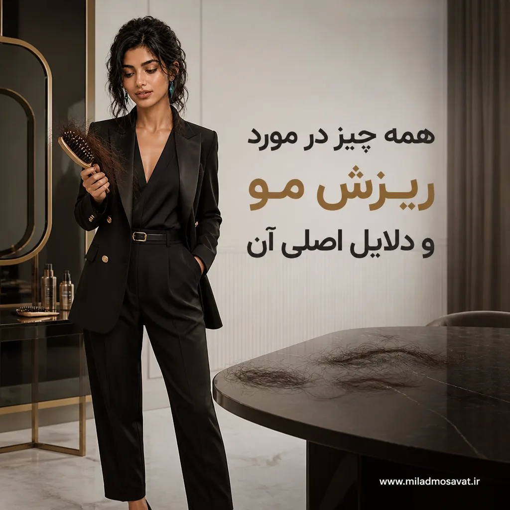 همه چیز در مورد ریزش مو و دلایل اصلی آن - مهرو بزرگکهر