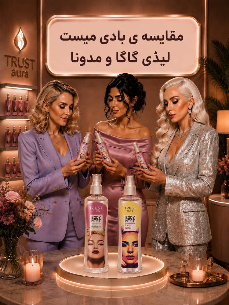 مقایسه بادی میست زنانه لیدی گاگا و مدونا