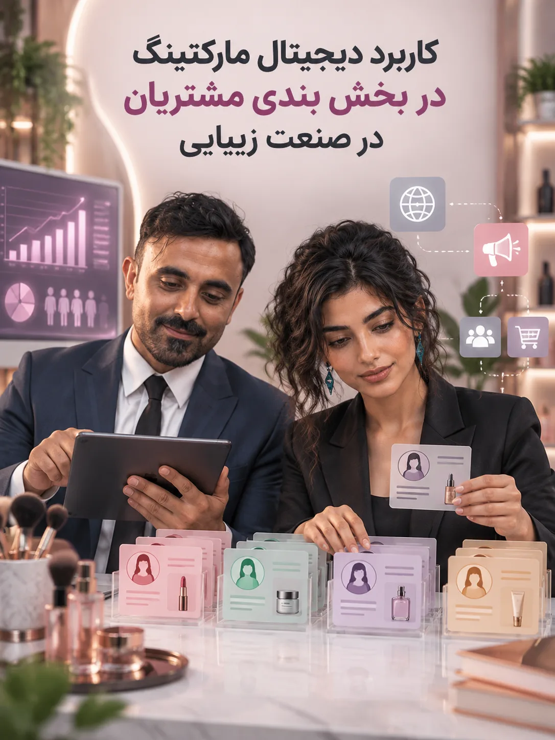 کاربرد دیجیتال مارکتینگ در بخش بندی مشتریان در صنعت زیبایی