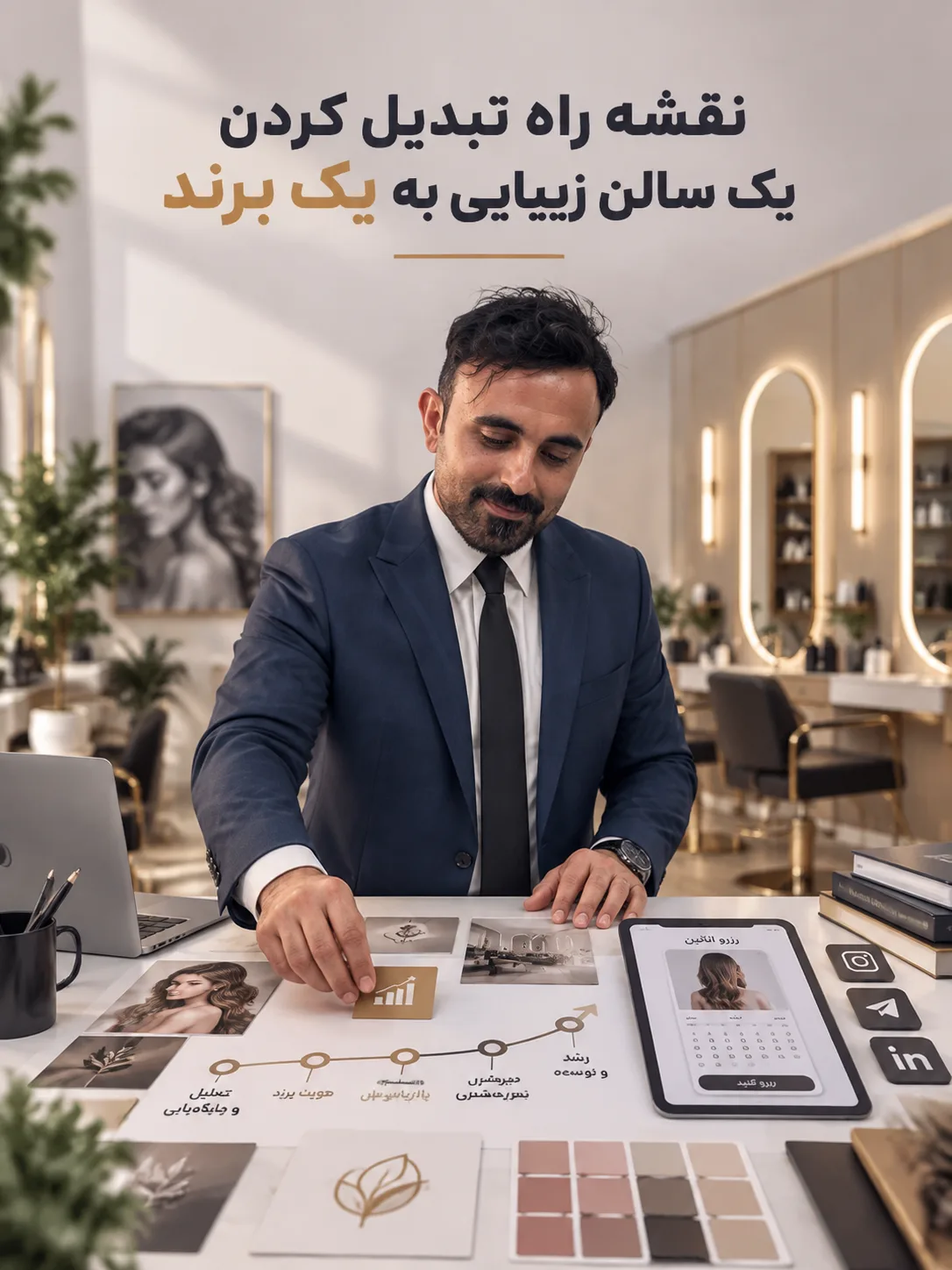 نقشه راه تبدیل کردن یک سالن زیبایی به یک برند