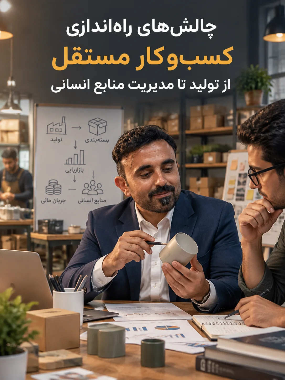 چالش‌های راه‌اندازی کسب‌وکار مستقل از تولید تا مدیریت منابع انسانی