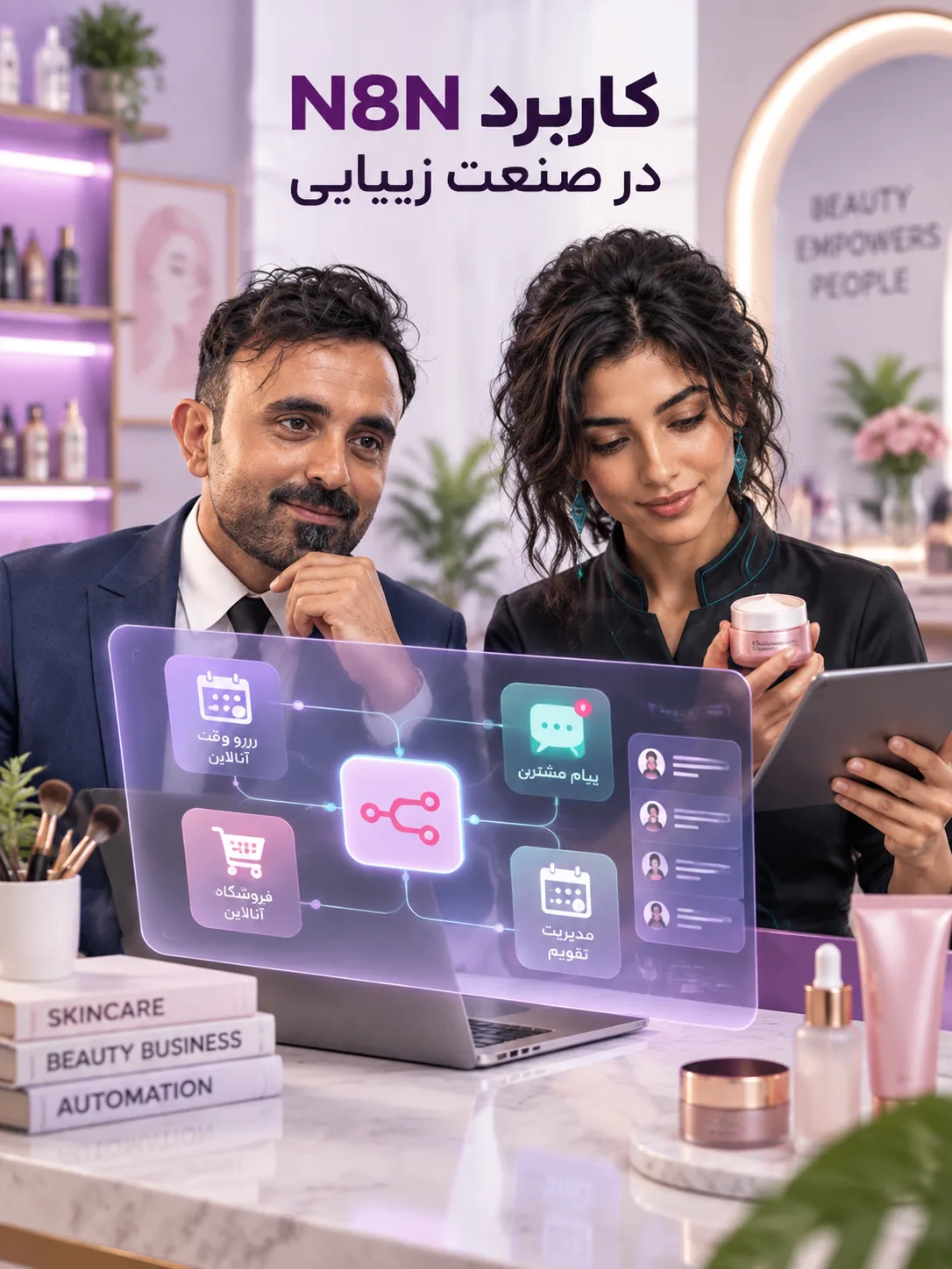 کاربرد N8N در صنعت زیبایی